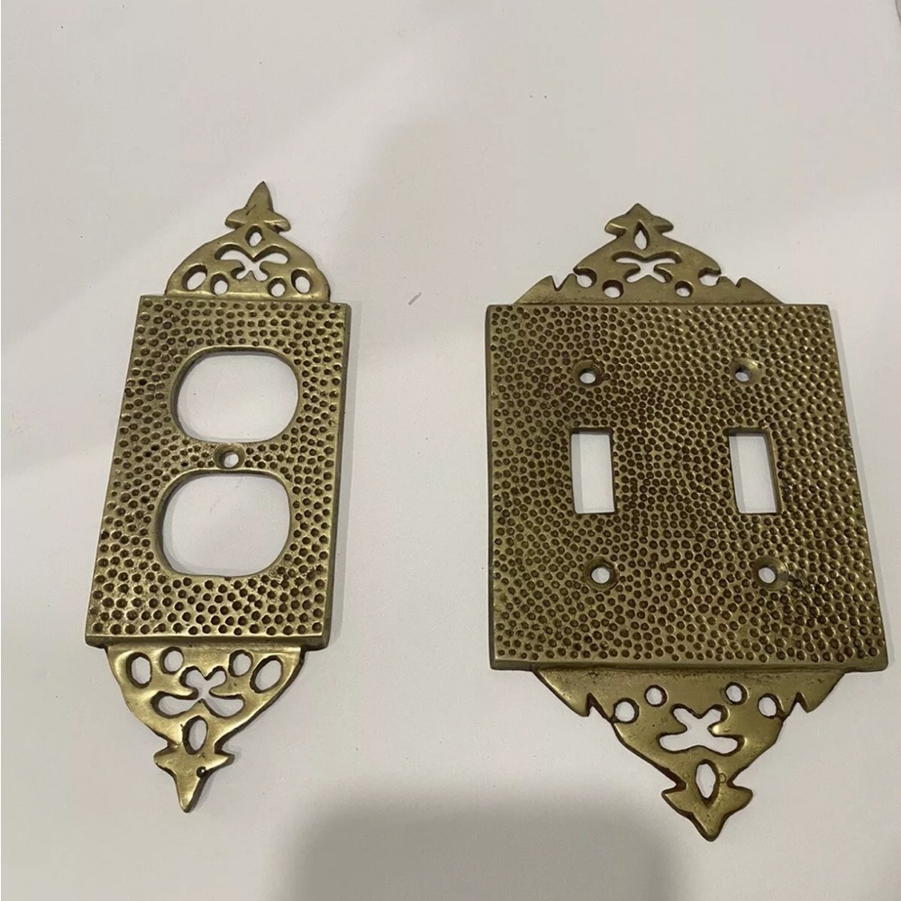 Gold Decorative Switch and Outlet Cover Set